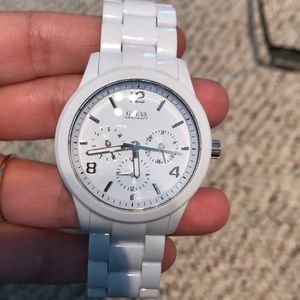 White Guess watch